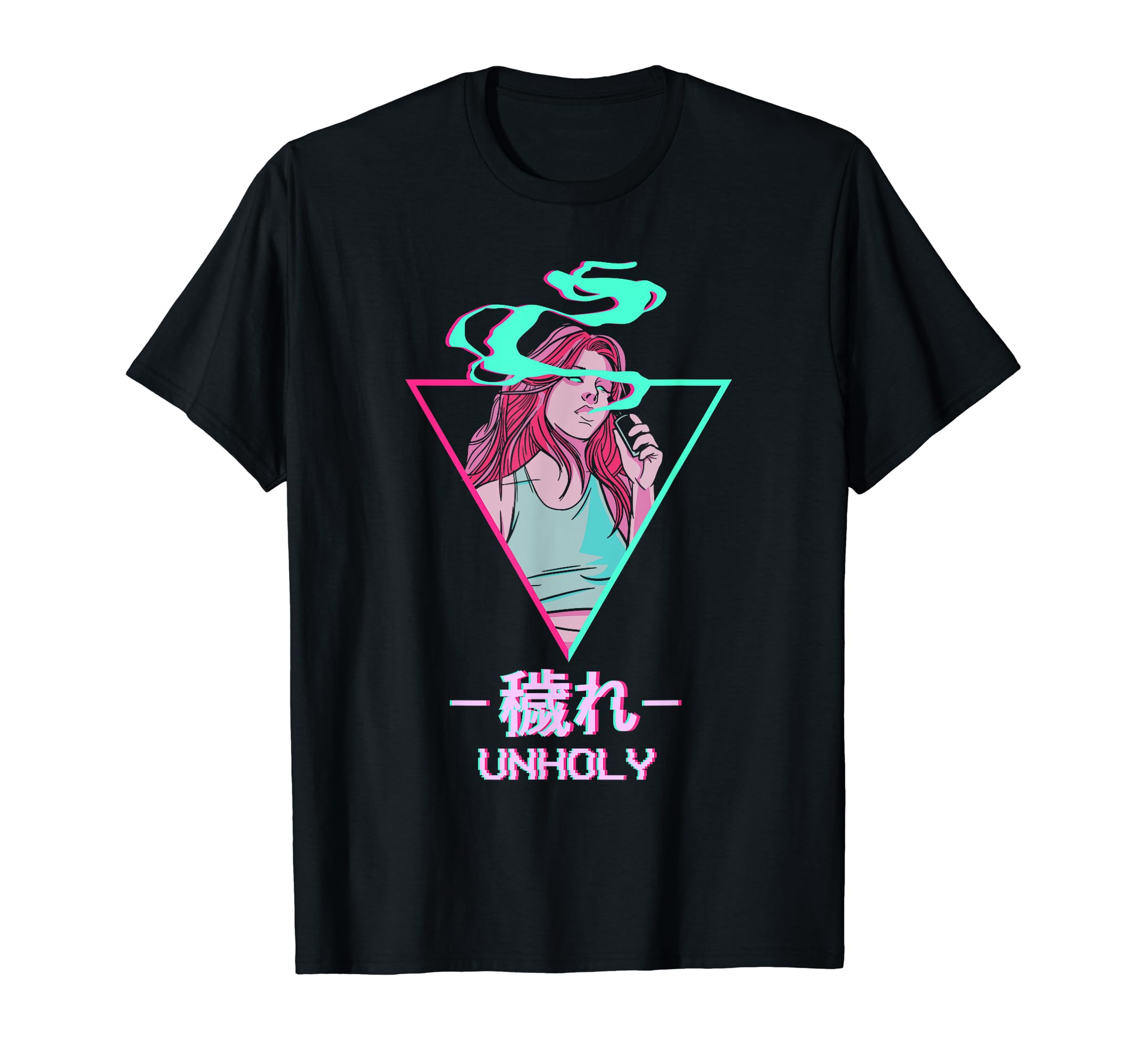 Unholy Japanese Otaku Anime Vaporwave T-Shirt - Minimalist Print Men Women - T-Shirt, Sweatshirt, Hoodie