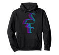 Flamingo Animal Vaporwave Hoodie - Graphic Print Unisex - T-Shirt, Sweatshirt, Hoodie