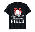 My Heart Is That Field Baseball Mom Wife T-Shirt - Trendy Graphic Unisex - T-Shirt, Sweatshirt, Hoodie