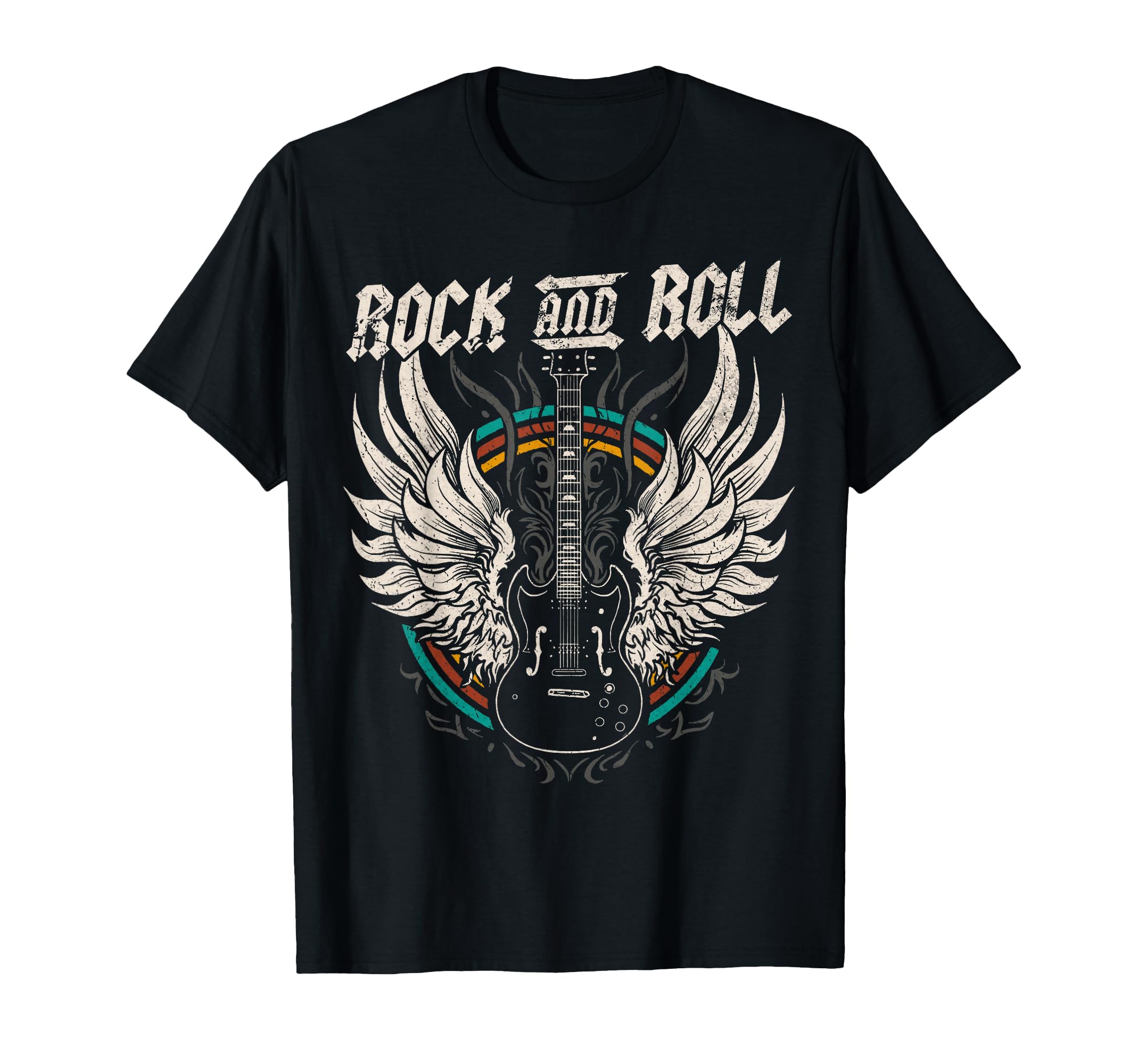 Rock And Roll Guitar Rock Music T-Shirt - Fun Novelty Design for Adults - T-Shirt, Sweatshirt, Hoodie