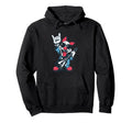 Funny Clown Guitarist Rock Music Lover Hoodie - Novelty Apparel Men Women - T-Shirt, Sweatshirt, Hoodie