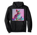 Vaporwave Easter Bunny Eggs 80 90S Hoodie - Novelty Apparel Men Women - T-Shirt, Sweatshirt, Hoodie