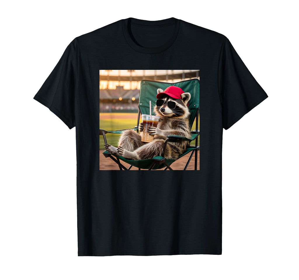 Baseball Mom Raccoon Lover T-Shirt - Novelty Apparel Men Women - T-Shirt, Sweatshirt, Hoodie