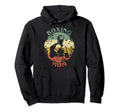 Boxing Mom Distressed Boxing Mama Hoodie - Aesthetic Graphic Unisex - T-Shirt, Sweatshirt, Hoodie