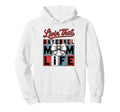 Livin That Baseball Mom Life Hoodie - Casual Everyday Wear Unisex - T-Shirt, Sweatshirt, Hoodie