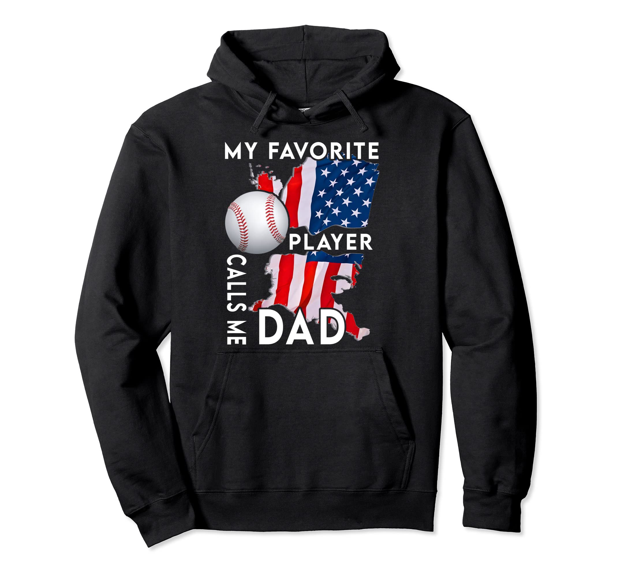 Mens My Favorite Player Baseball Calls Hoodie - Unique Graphic for Adults - T-Shirt, Sweatshirt, Hoodie