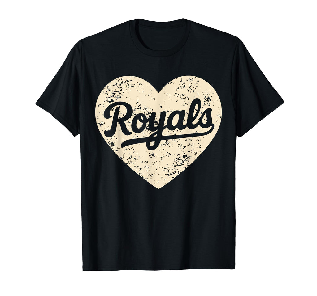 Royals Heart Distressed Gift T-Shirt - Novelty Apparel Unisex - T-Shirt, Sweatshirt, Hoodie
