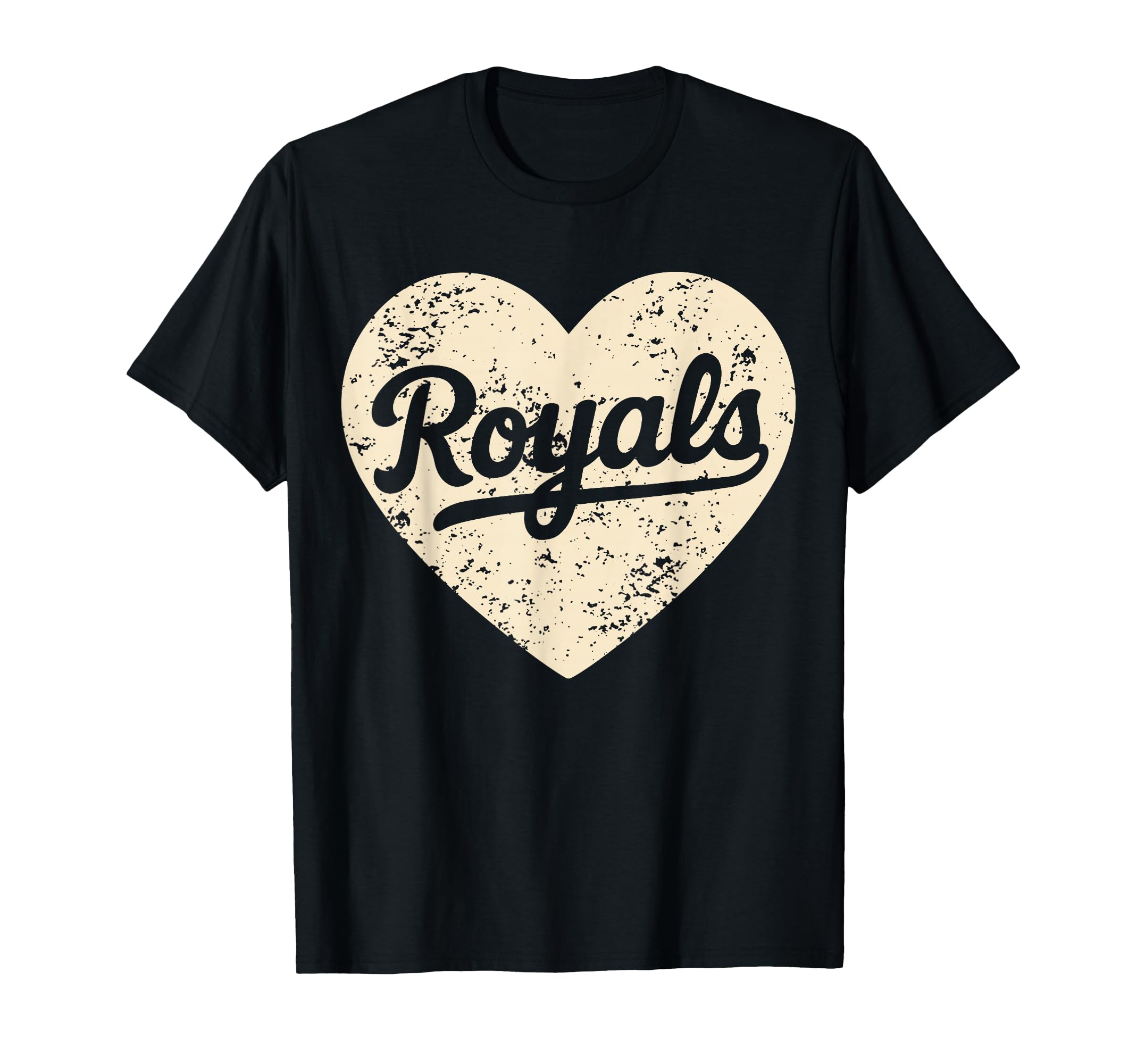 Royals Heart Distressed Gift T-Shirt - Novelty Apparel Unisex - T-Shirt, Sweatshirt, Hoodie