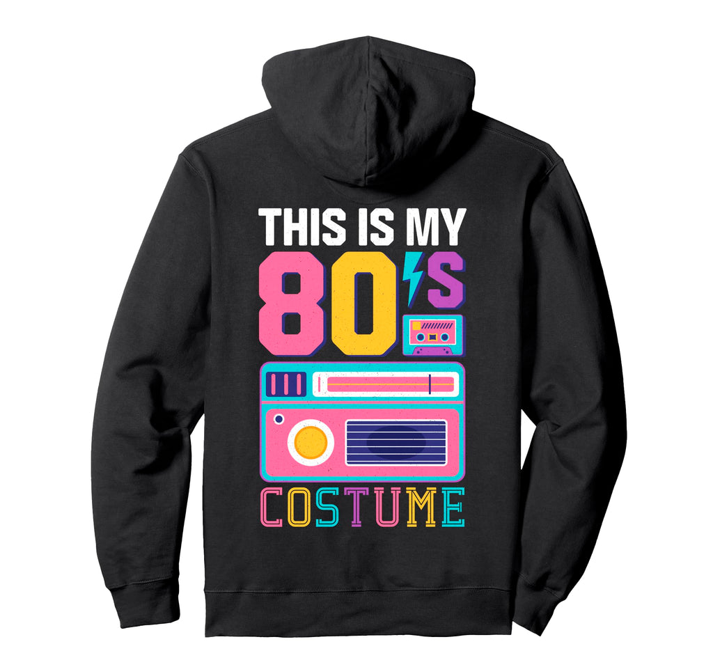 1980S Party Outfit Neon Throwback Hoodie - Minimalist Print Unisex - T-Shirt, Sweatshirt, Hoodie