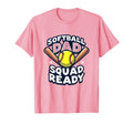 Softball Dad Squad Ready Game Day T-Shirt - Aesthetic Graphic for Adults - T-Shirt, Sweatshirt, Hoodie