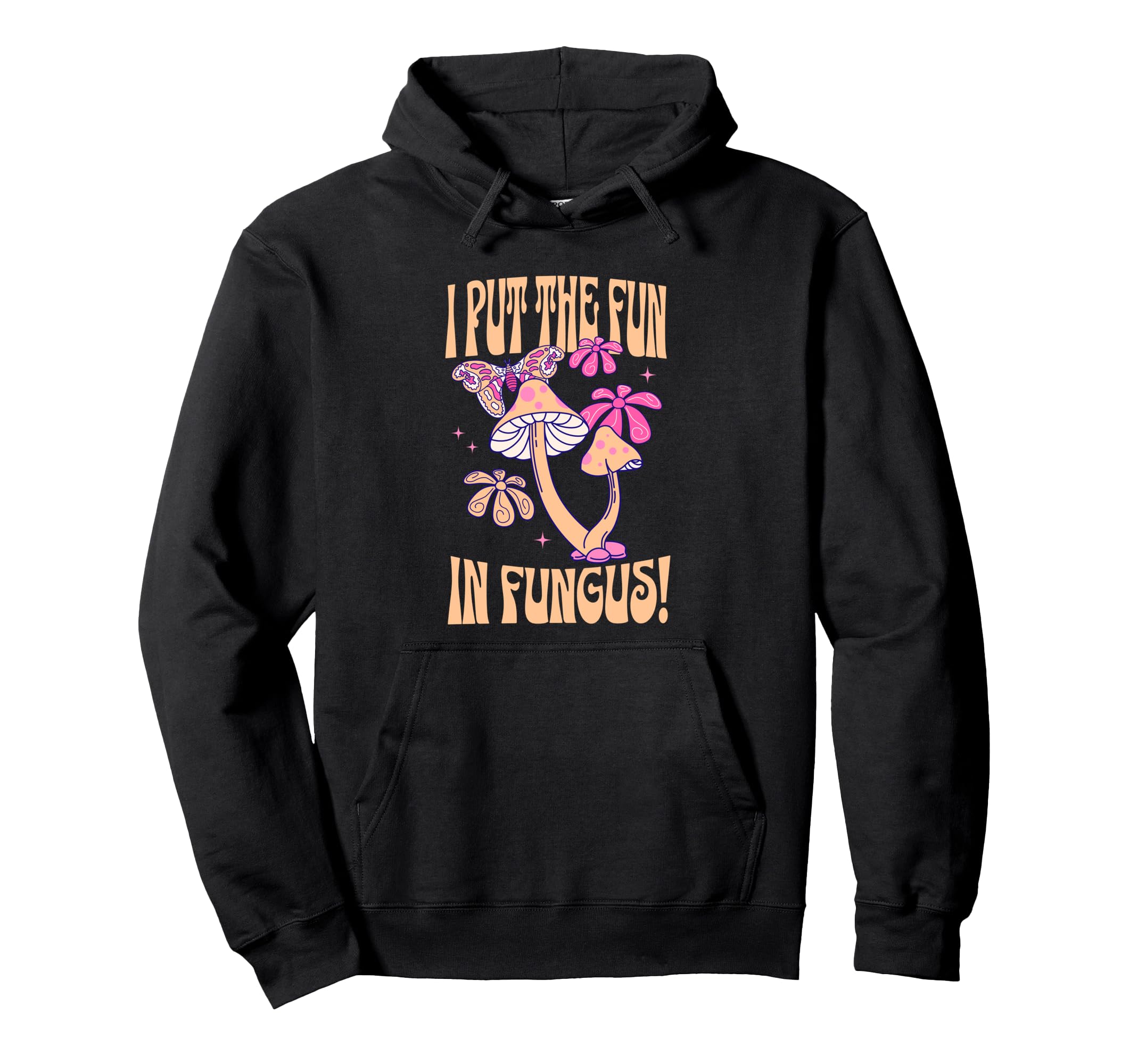 Funny Mushroom Lover Groovy Boho Hoodie - Aesthetic Graphic Men Women - T-Shirt, Sweatshirt, Hoodie