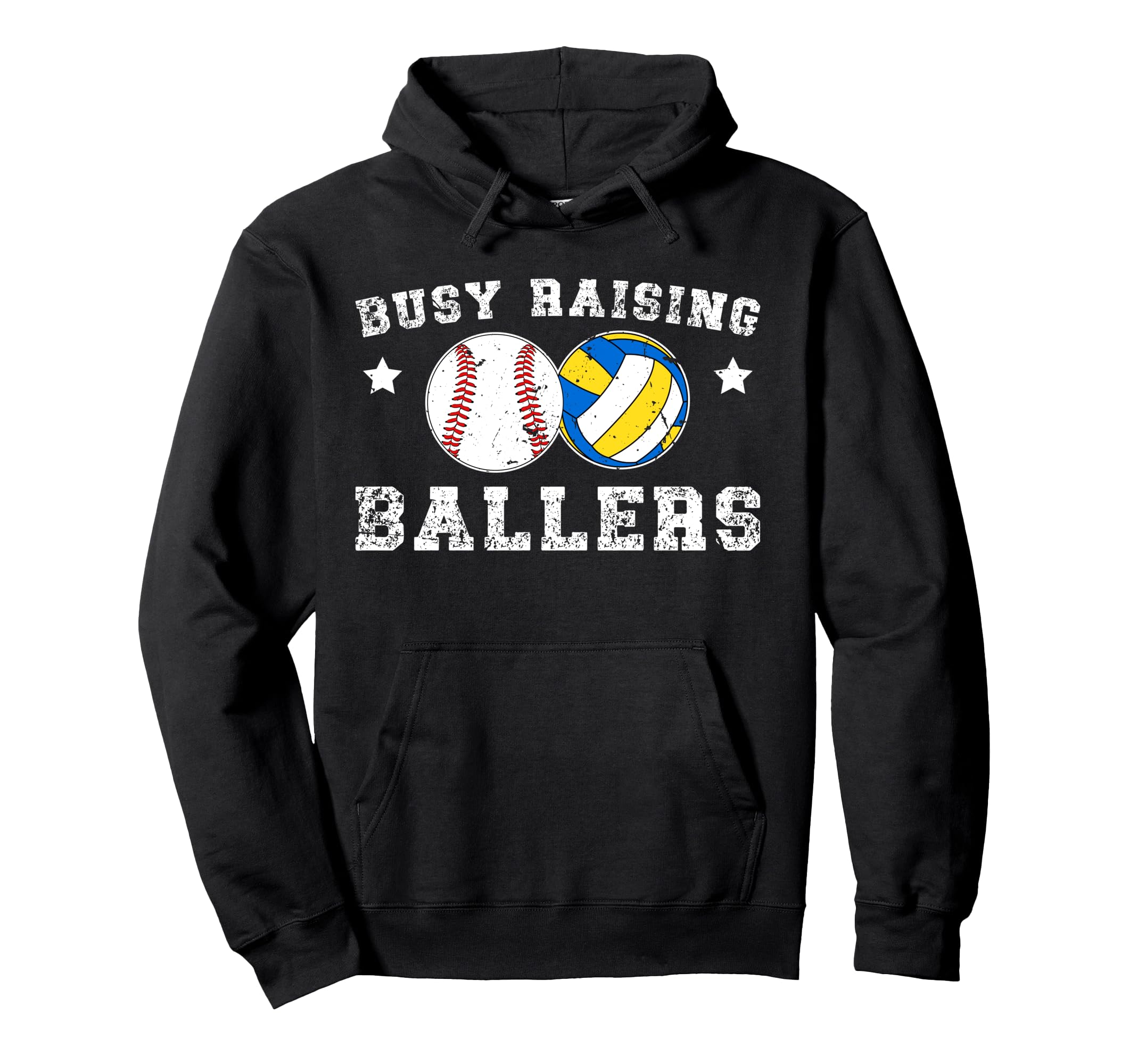 Busy Raising Ballers Volleyball Hoodie - Streetwear Style Men Women - T-Shirt, Sweatshirt, Hoodie