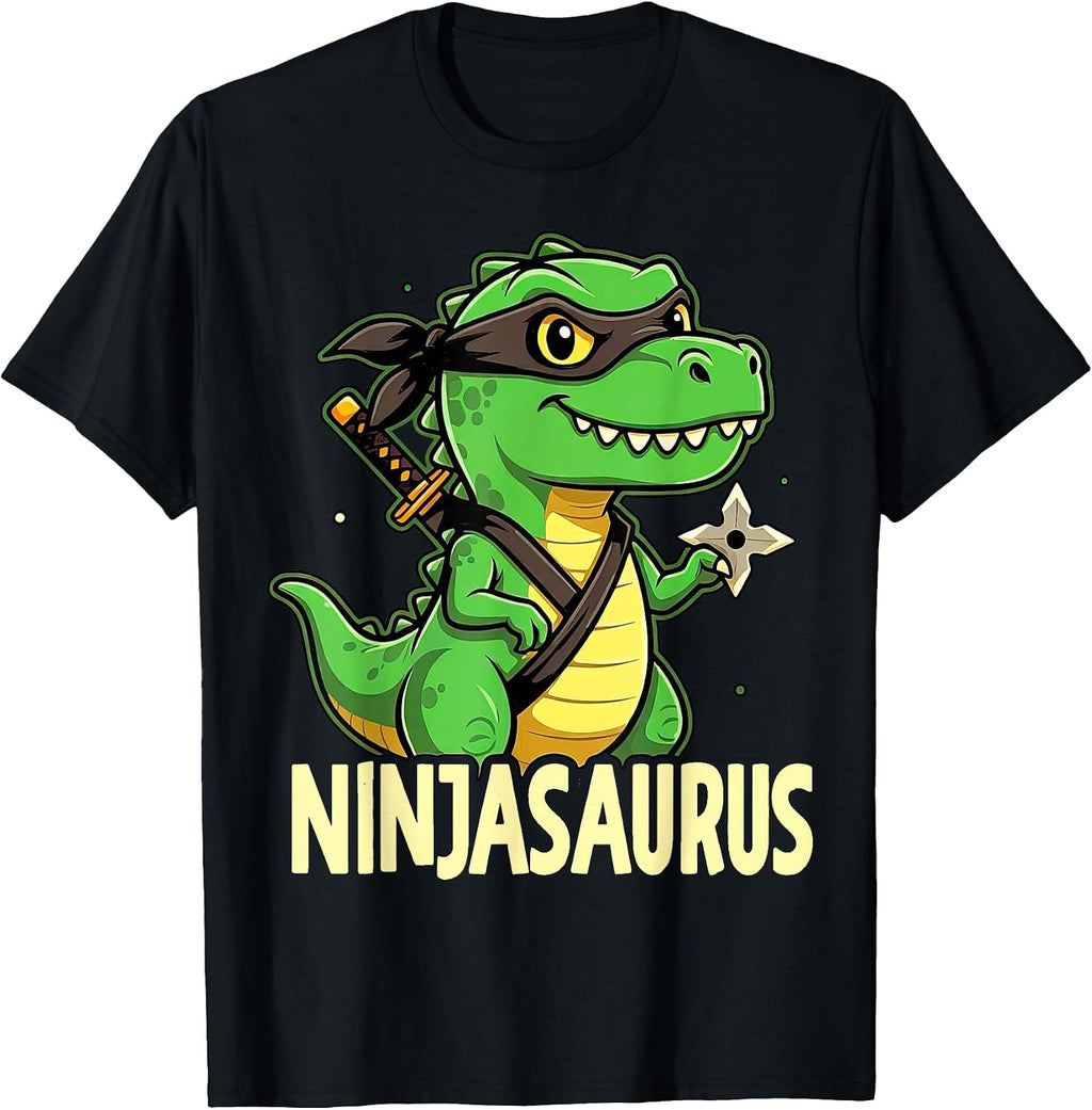 Ninjasaurus Dinosaur Design - Adult & Kids T-Shirts, Sweatshirts & Hoodies apparel design preview 1