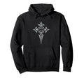 Gothic Cross Y2K Alt Aesthetic Emo Hoodie - Novelty Apparel for Adults - T-Shirt, Sweatshirt, Hoodie