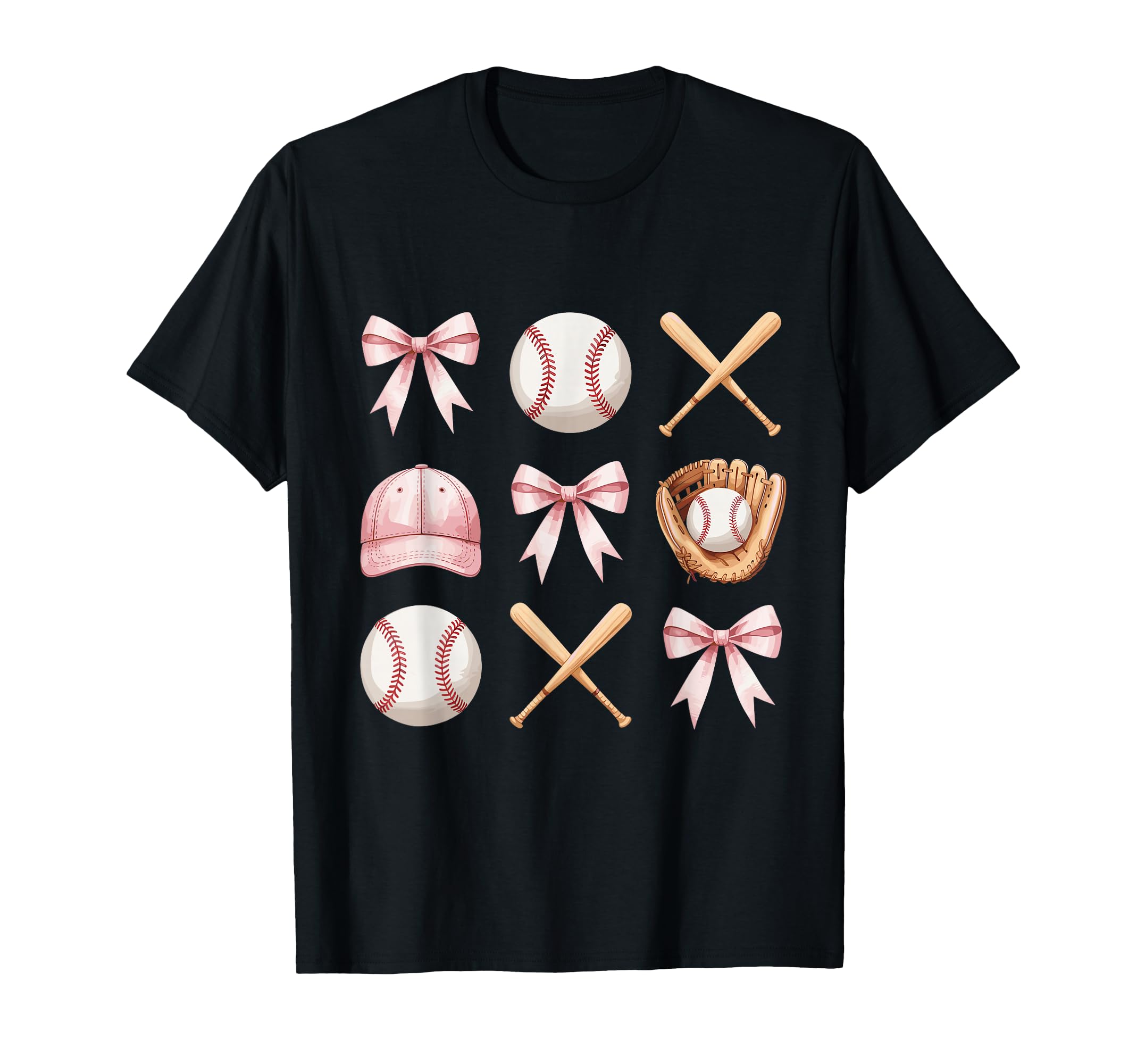 Baseball Mom Coquette Bow Mothers Day T-Shirt - Streetwear Style Men Women - T-Shirt, Sweatshirt, Hoodie