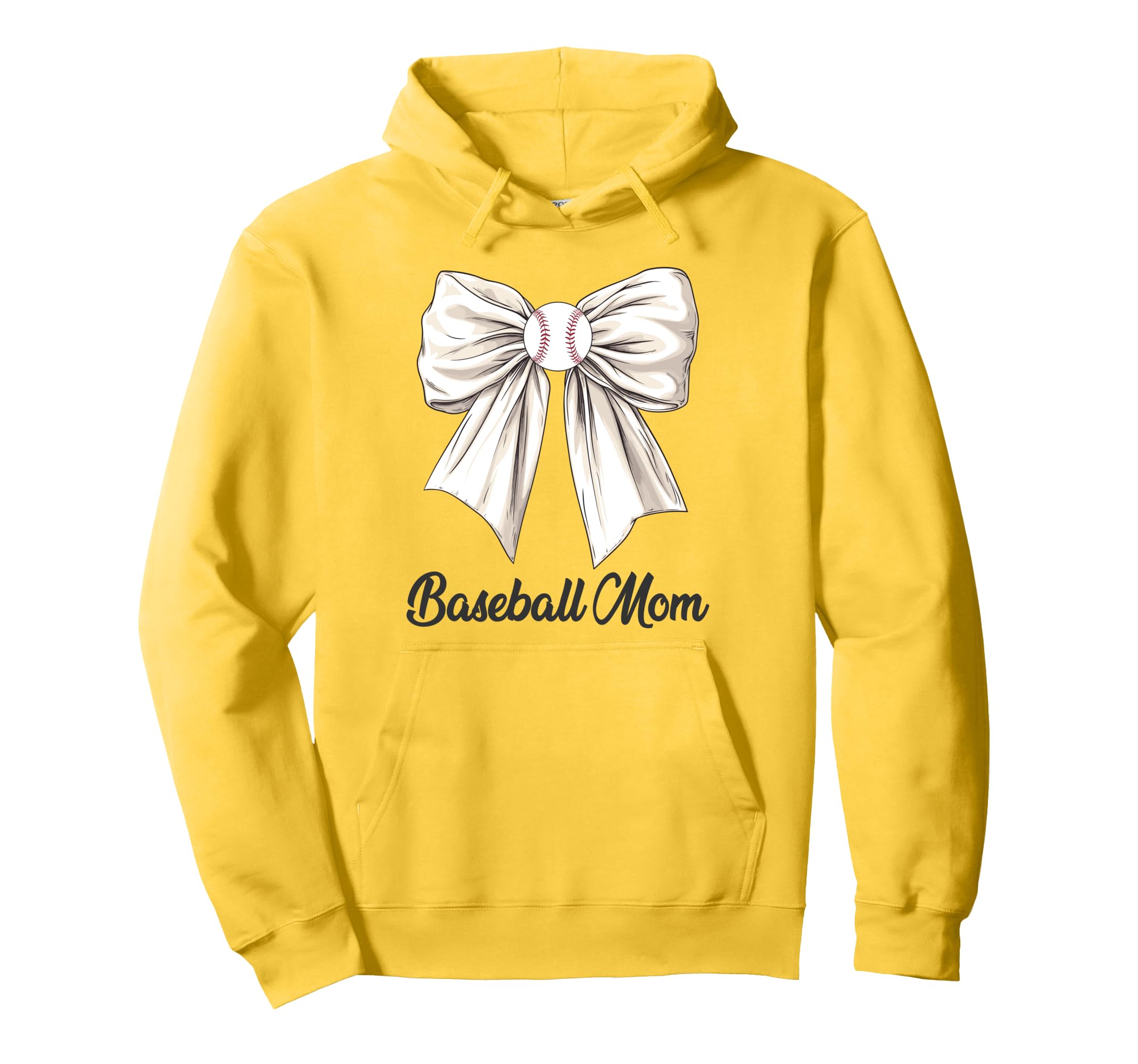 Baseball Mom Coquette Bow Baseball Hoodie - Custom Art Print Men Women - T-Shirt, Sweatshirt, Hoodie