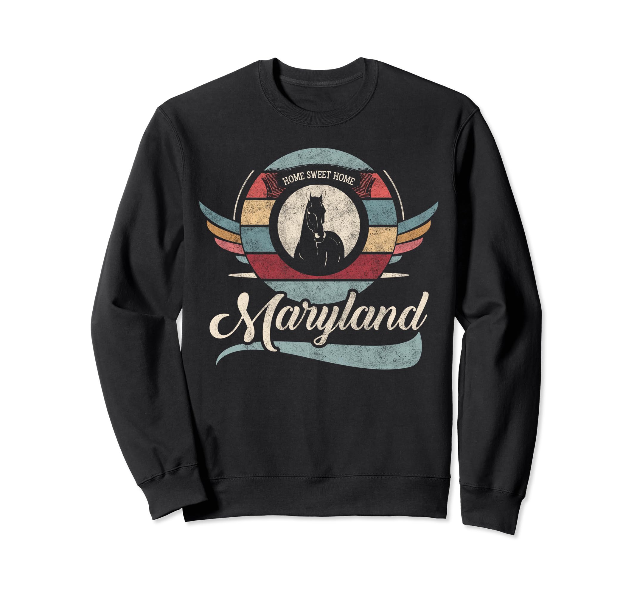 Maryland State Animal Horse Lover Sweatshirt - Casual Everyday Wear Unisex - T-Shirt, Sweatshirt, Hoodie