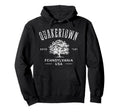 Quakertown Pennsylvania Distressed Hoodie - Minimalist Print for Adults - T-Shirt, Sweatshirt, Hoodie