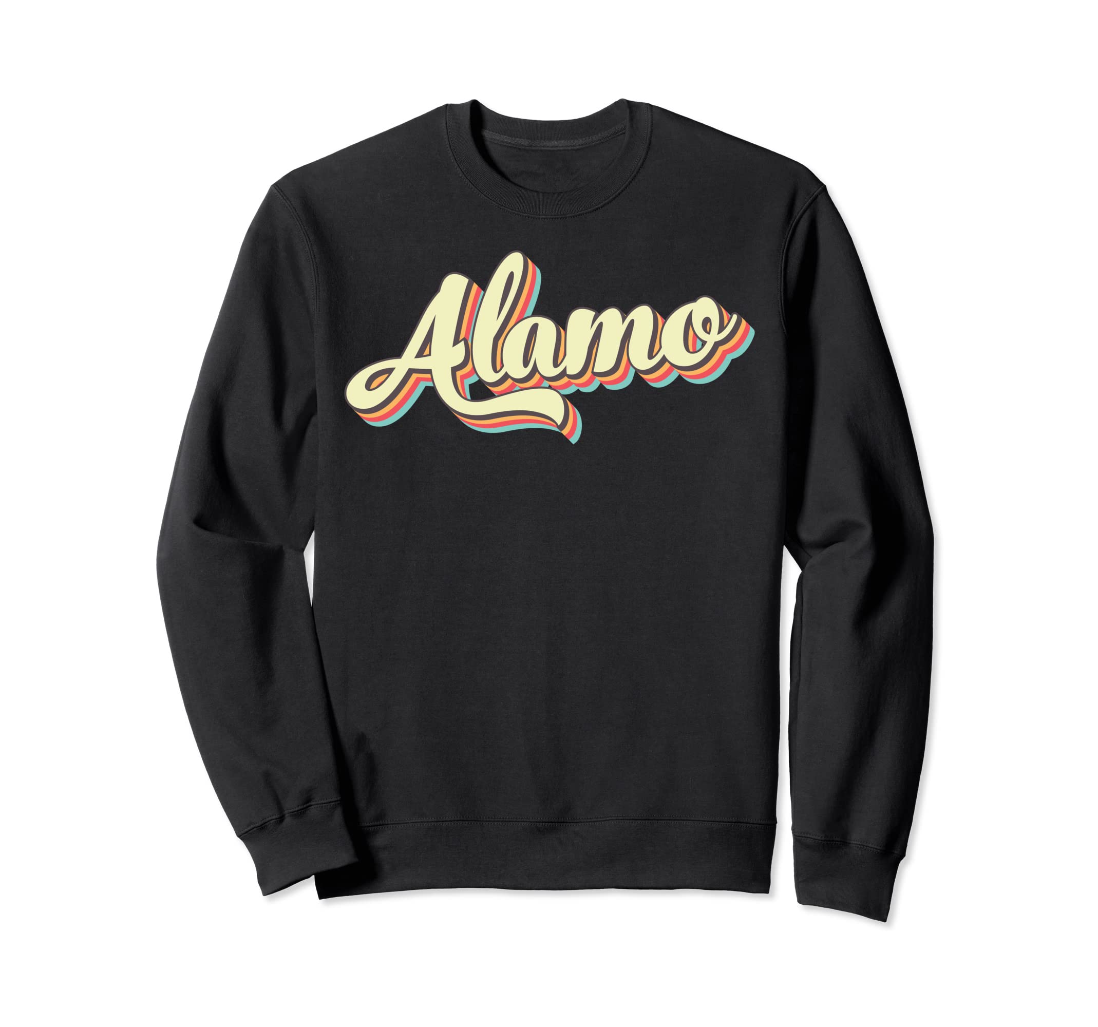 Alamo Art Baseball Font Sweatshirt - Minimalist Print for Adults - T-Shirt, Sweatshirt, Hoodie