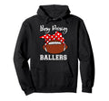 Busy Raising Ballers Mom Funny Football Hoodie - Trendy Graphic Men Women - T-Shirt, Sweatshirt, Hoodie