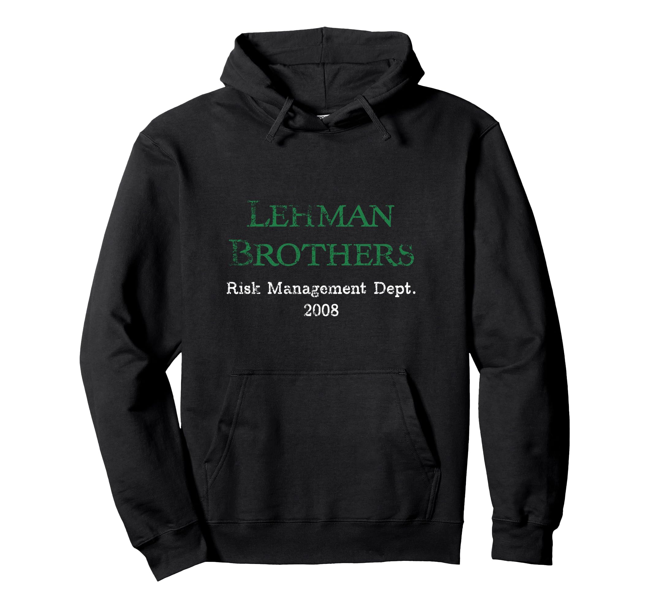 Lehman Risk Mangement Dept White Hoodie - Aesthetic Graphic Men Women - T-Shirt, Sweatshirt, Hoodie