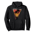 Summer Palm Trees Distressed Triangles Hoodie - Minimalist Print for Adults - T-Shirt, Sweatshirt, Hoodie