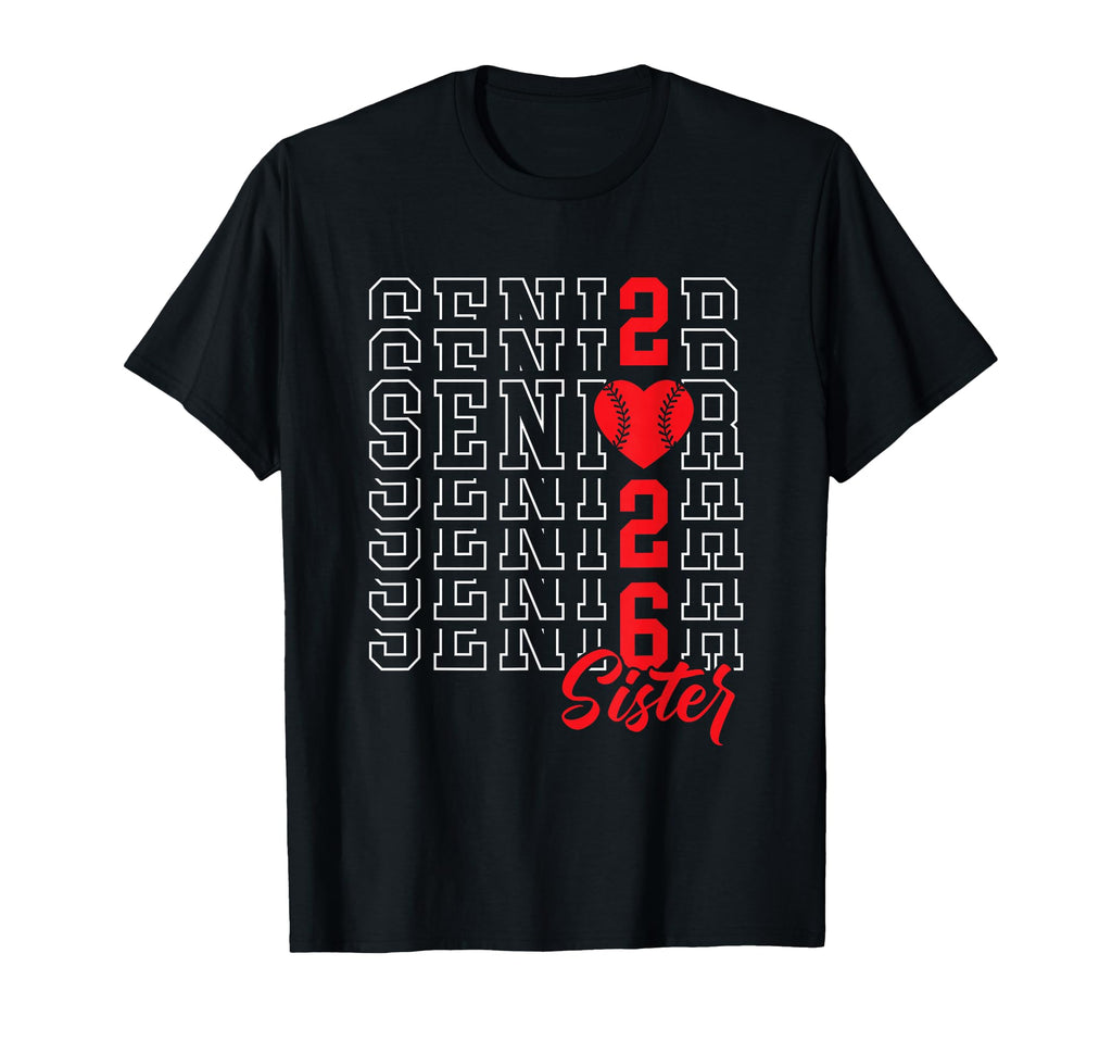 Baseball Senior Sister Graduation T-Shirt - Minimalist Print for Adults - T-Shirt, Sweatshirt, Hoodie