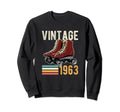 Funny 1963 Roller Skate 60Th Birthday Sweatshirt - Unique Graphic Unisex - T-Shirt, Sweatshirt, Hoodie