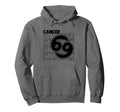 Cancer Zodiac Typography Astrology Hoodie - Trendy Graphic Men Women - T-Shirt, Sweatshirt, Hoodie
