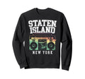 Staten Island New York Nyc Boombox Old Sweatshirt - Unique Graphic Unisex - T-Shirt, Sweatshirt, Hoodie