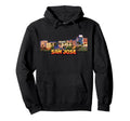 San Jose 8 Bit Video Arcade Gamer Gaming 80S Hoodie - Graphic Print Unisex - T-Shirt, Sweatshirt, Hoodie