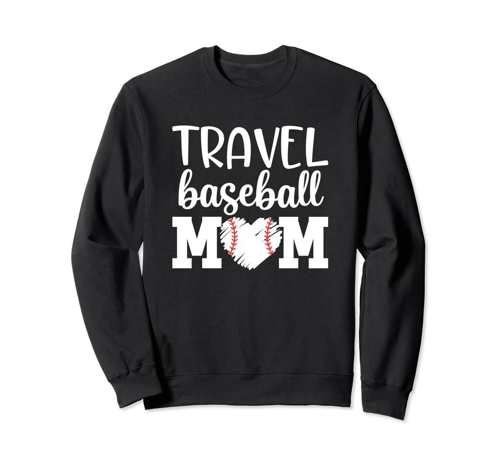 Baseball Mom Travel Team Proud Sweatshirt - Minimalist Print for Adults - T-Shirt, Sweatshirt, Hoodie
