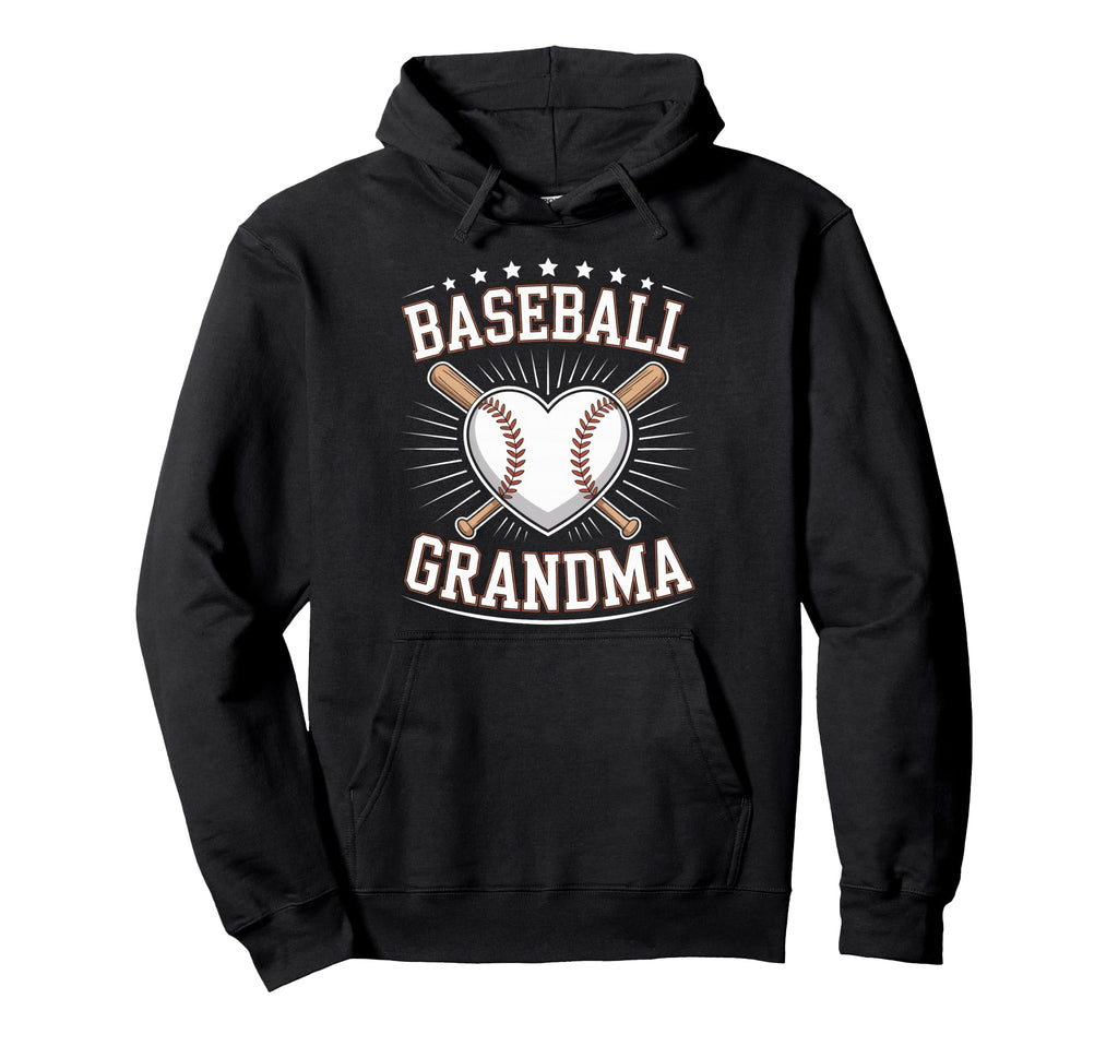 Baseball Grandma Baseball Family Hoodie - Aesthetic Graphic Unisex - T-Shirt, Sweatshirt, Hoodie