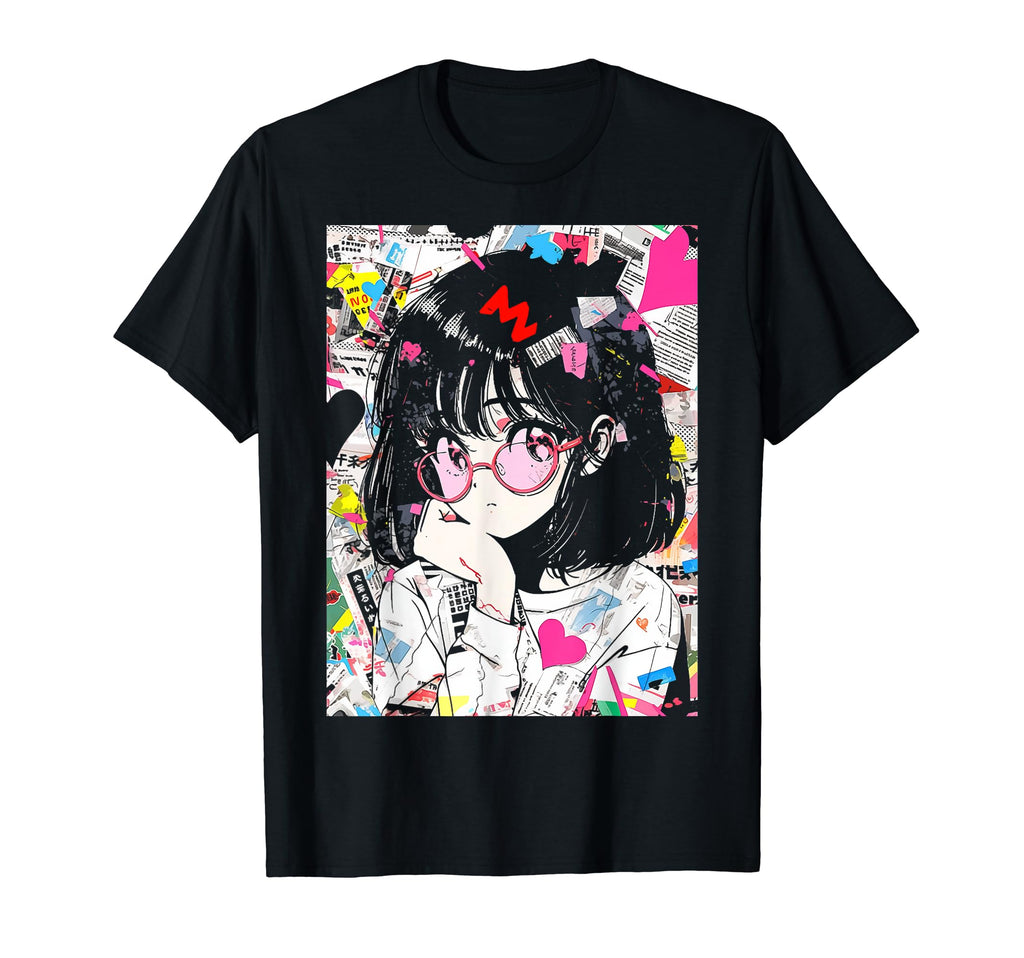 80S 90S Anime Manga Kawaii Grunge T-Shirt - Novelty Apparel for Adults - T-Shirt, Sweatshirt, Hoodie