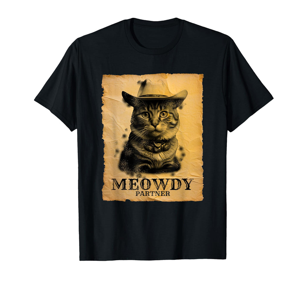 Cowboy Cat Old Hoodie - Trendy Graphic Unisex - T-Shirt, Sweatshirt, Hoodie