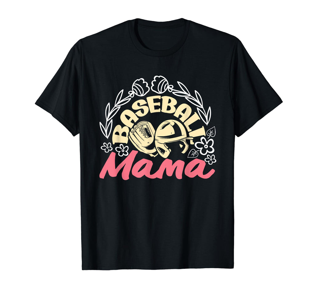 Baseball Mama Letter Funny T-Shirt - Casual Everyday Wear for Adults - T-Shirt, Sweatshirt, Hoodie