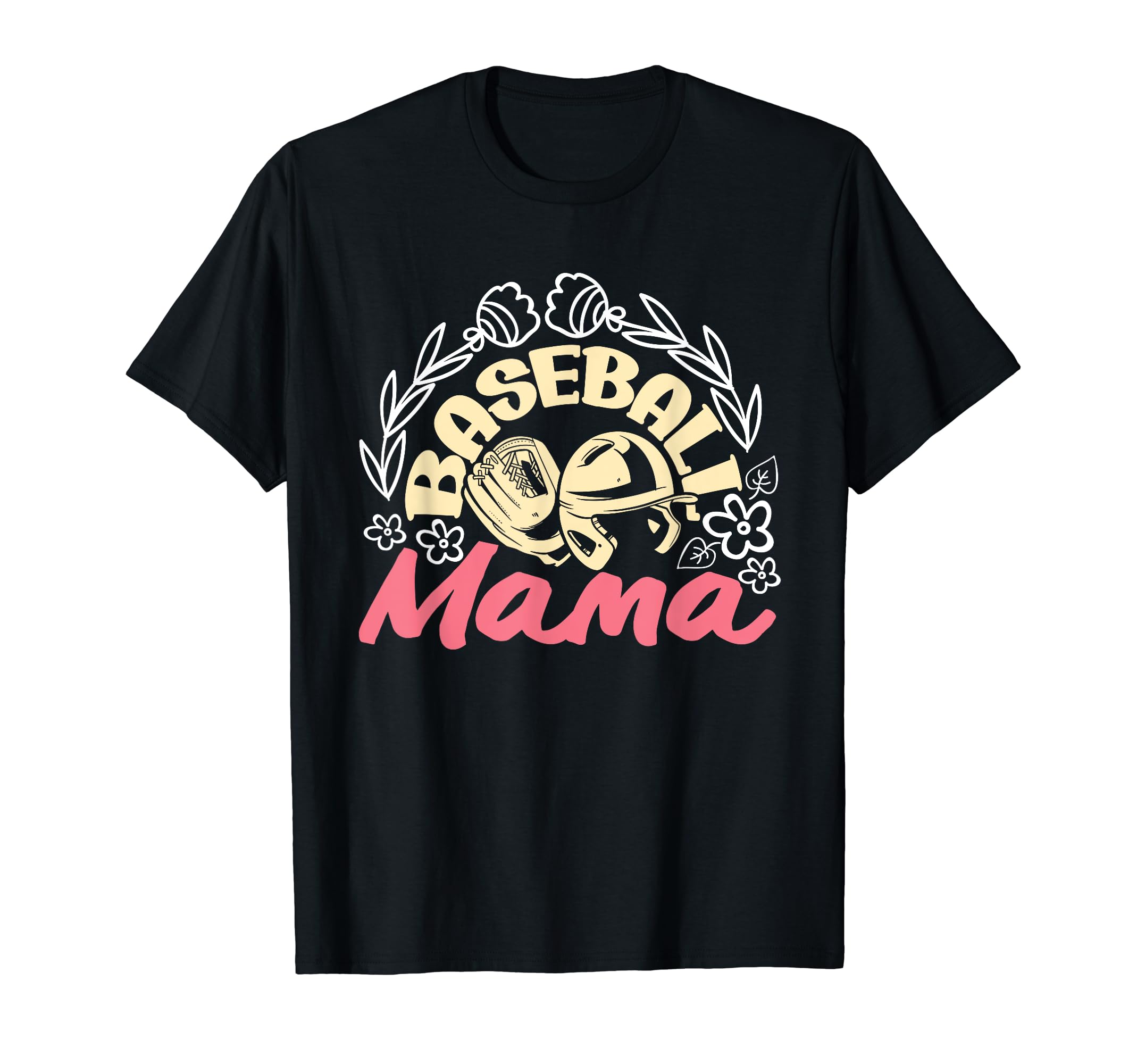 Baseball Mama Letter Funny T-Shirt - Casual Everyday Wear for Adults - T-Shirt, Sweatshirt, Hoodie