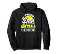 Proud Dad Softball Senior 2025 Graduate Hoodie - Trendy Graphic Unisex - T-Shirt, Sweatshirt, Hoodie