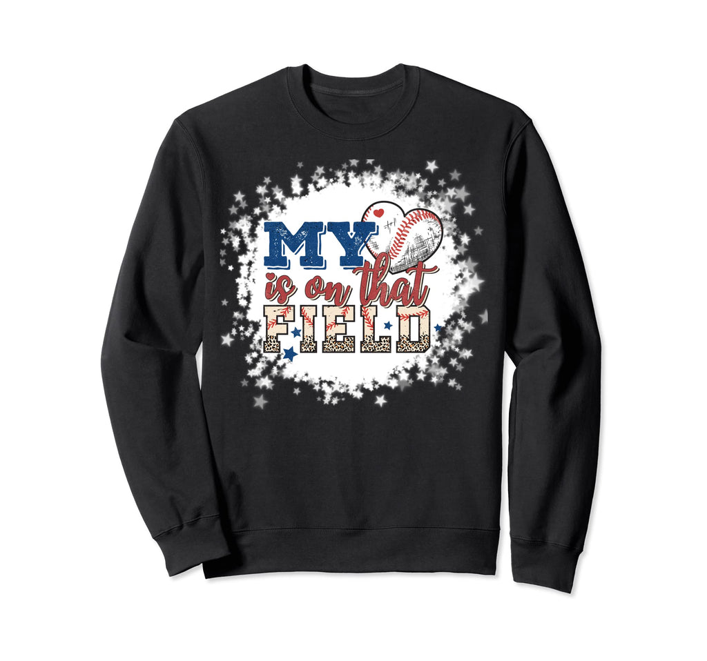 My Heart Is That Field Leopard Sweatshirt - Graphic Print Men Women - T-Shirt, Sweatshirt, Hoodie
