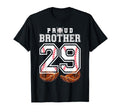 Proud Brother Baseball Player Number 29 T-Shirt - Custom Art Print Unisex - T-Shirt, Sweatshirt, Hoodie