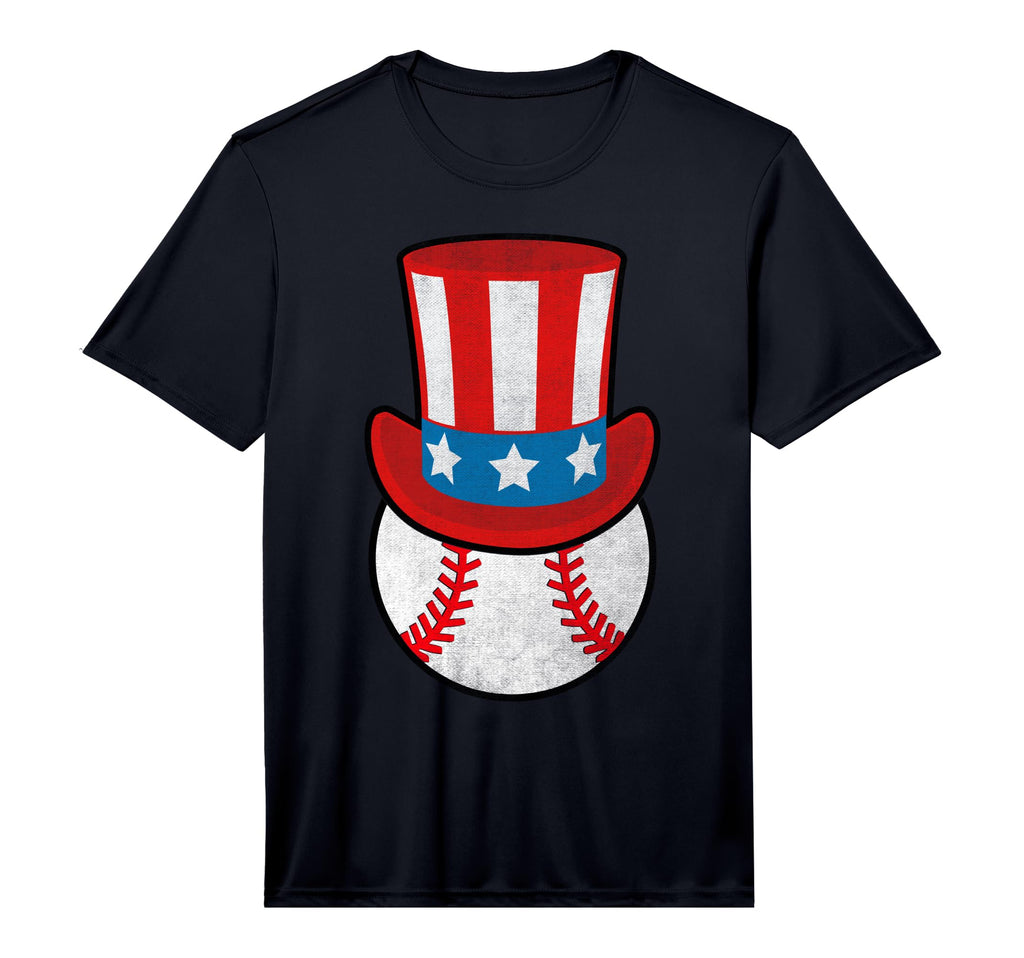 Baseball Uncle Sam Hat 4Th July Usa Flag T-Shirt - Unique Graphic Unisex - T-Shirt, Sweatshirt, Hoodie