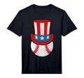 Baseball Uncle Sam Hat 4Th July Usa Flag T-Shirt - Unique Graphic Unisex - T-Shirt, Sweatshirt, Hoodie