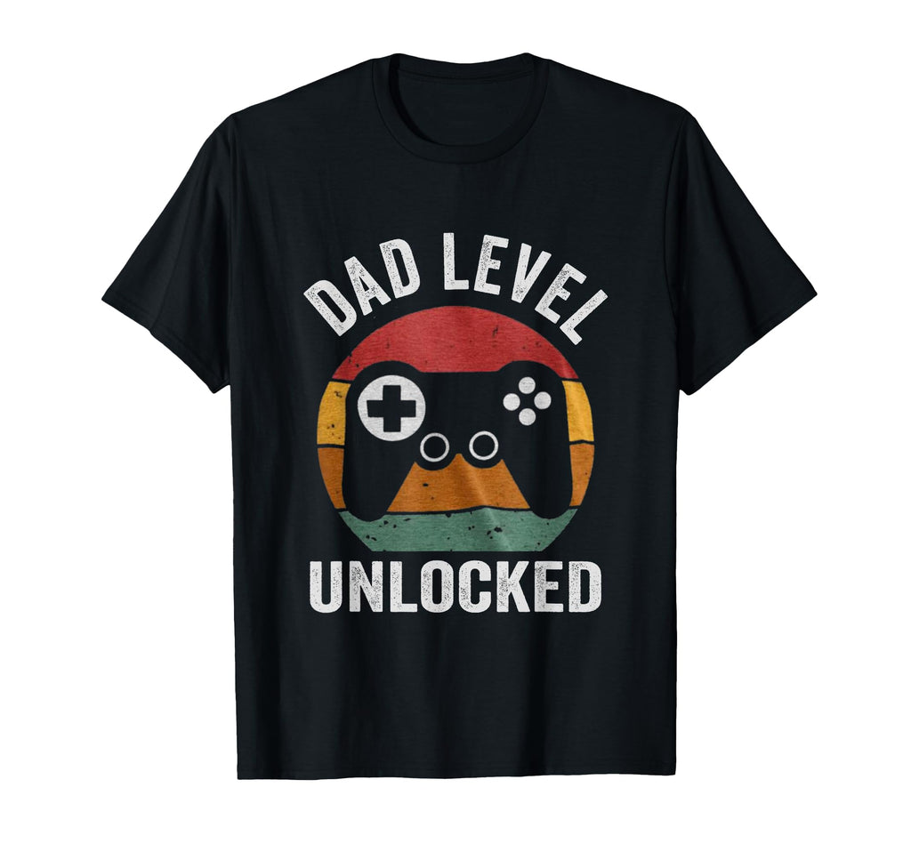 Funny New Dad Dad Level Unlocked Day T-Shirt - Custom Art Print for Adults - T-Shirt, Sweatshirt, Hoodie