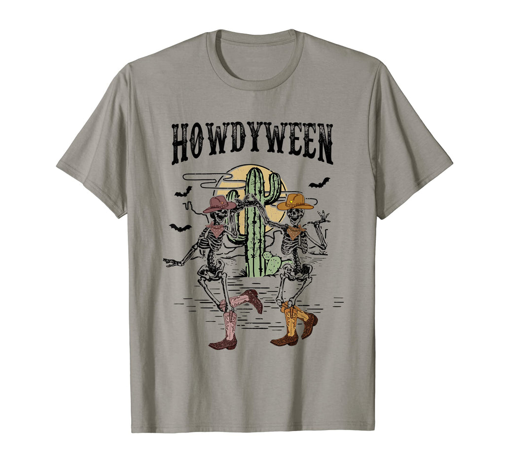 Howdy Desert Dancing Skeleton Cowboy Boots T-Shirt - Trendy Graphic Unisex - T-Shirt, Sweatshirt, Hoodie