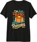 Im Just Here For The Pancakes Funny Food Lover - Adult & Kids T-Shirts, Sweatshirts & Hoodies apparel design preview 1