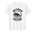 Warrior Unicorn Rhino Distressed T-Shirt - Custom Art Print for Adults - T-Shirt, Sweatshirt, Hoodie