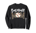 Leopard Baseball Mom Baseball Sweatshirt - Custom Art Print for Adults - T-Shirt, Sweatshirt, Hoodie