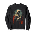 Mary Jesus Distressed 90S Goth Sweatshirt - Trendy Graphic Men Women - T-Shirt, Sweatshirt, Hoodie