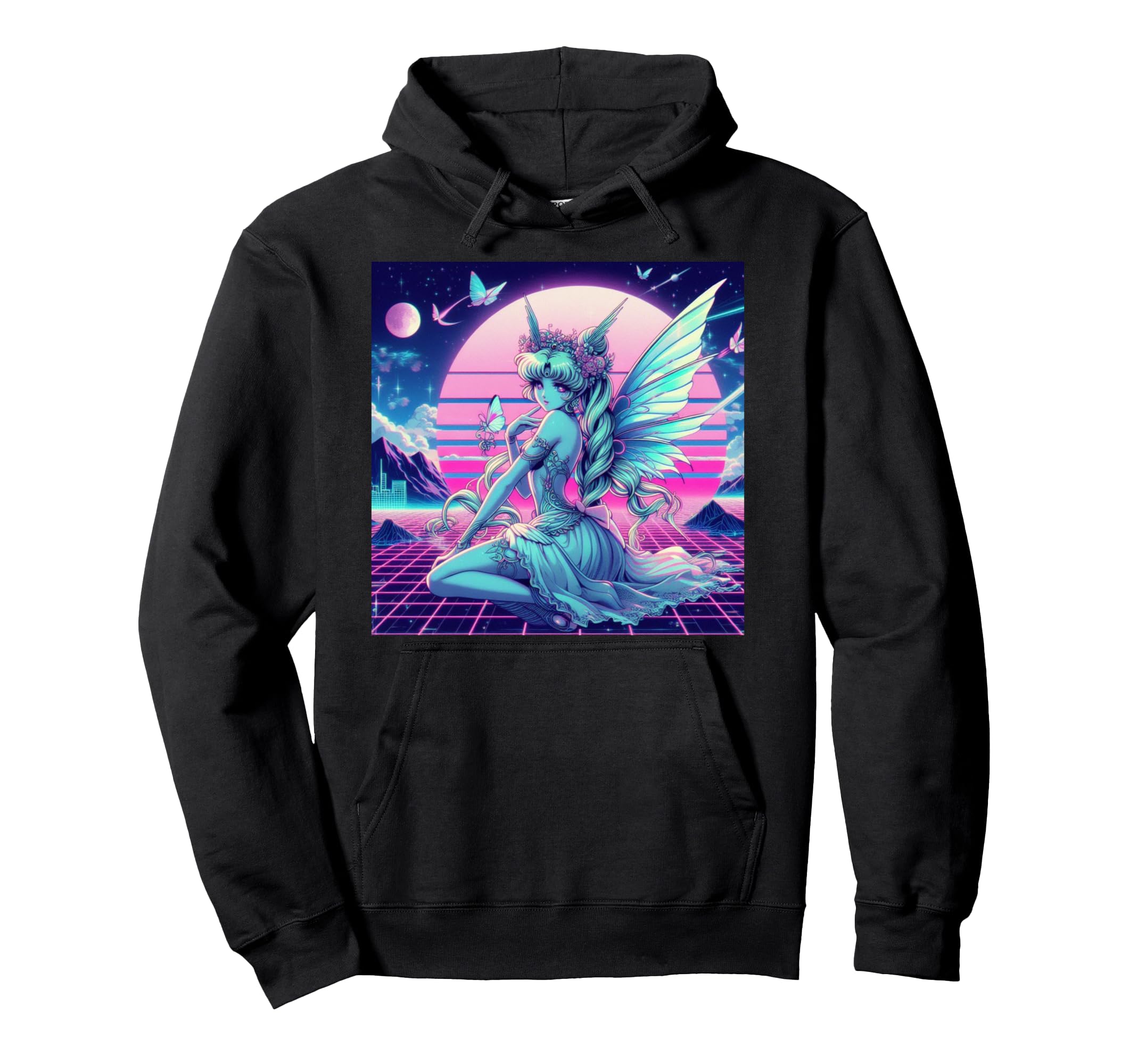 Synthwave Retrowave Vaporwave Outrun Hoodie - Graphic Print Men Women - T-Shirt, Sweatshirt, Hoodie