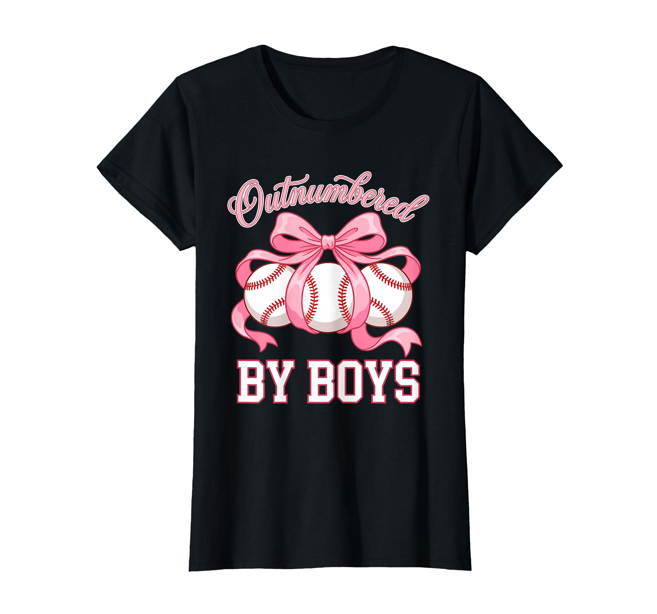 Outnumbered Baseball Softball Fan T-Shirt - Aesthetic Graphic Men Women - T-Shirt, Sweatshirt, Hoodie